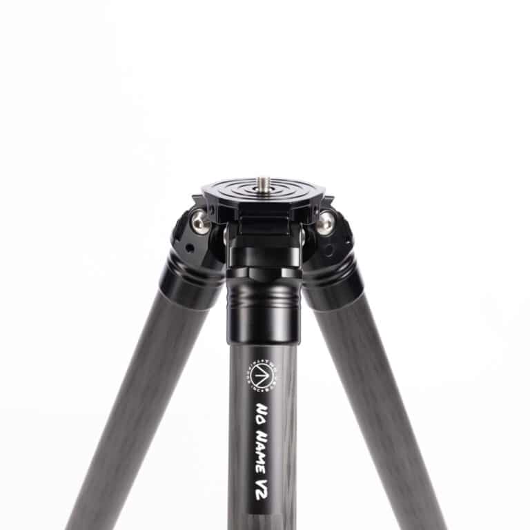 A tripod is shown with three legs.