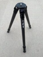 A tripod with the head up and the legs down.