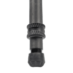 A close up of the end of a bicycle tire