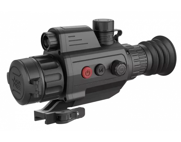 A picture of an electronic sight with the red dot.