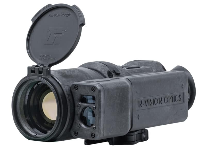 A close up of an open scope