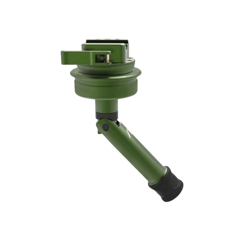 A green cap and handle on a green background