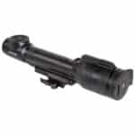 A black scope with a light attached to it.