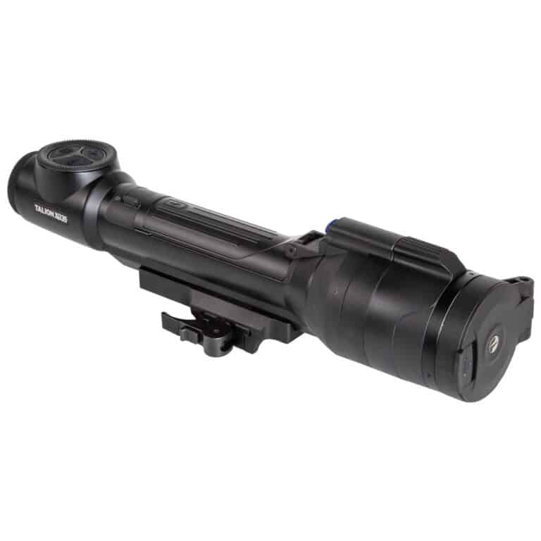 A black scope with a light attached to it.