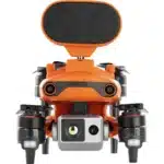 A robot with a camera attached to it's back.