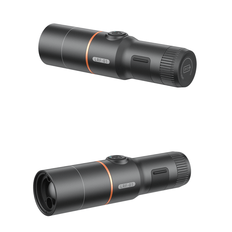 Two cameras are shown side by side on a green background.
