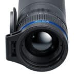 A close up of the lens on a camera