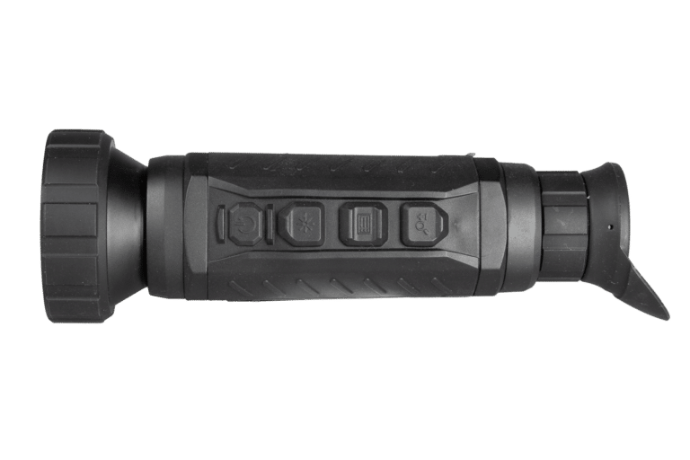 A close up of the side of a flashlight.
