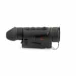 A black device with a red dot on it.