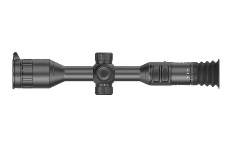 A close up of an air rifle scope