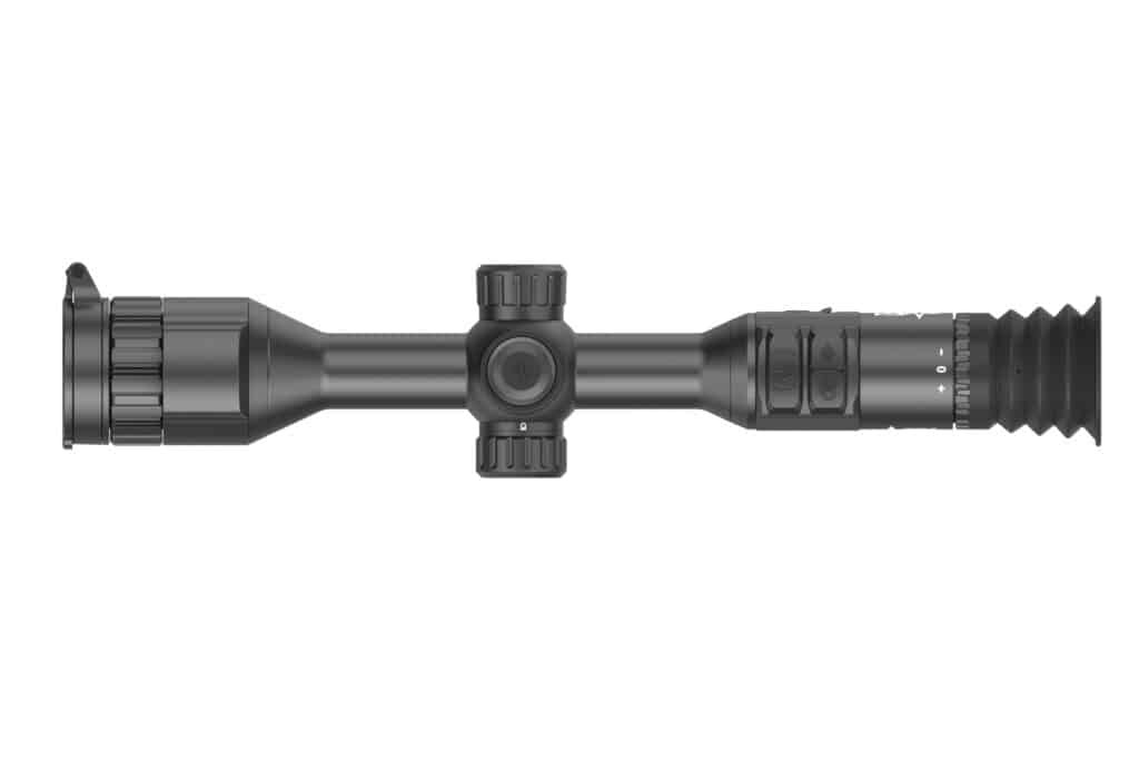 A close up of an air rifle scope