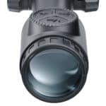 A close up of the lens on an outdoor device