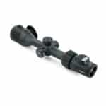 A rifle scope with two magnification scopes on it.
