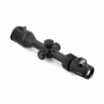 A black scope with two magnification scopes on top of it.