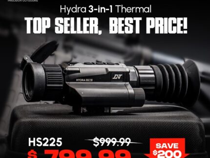 DNT Optics HS225 Hydra 256 25mm Multi-Function Thermal Scope – Standalone, Clip-On & Handheld