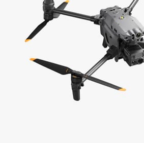 A close up of the propellers on a camera