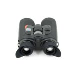 A pair of binoculars with an orange dot on the side.