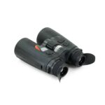 A pair of binoculars with an orange dot on the side.