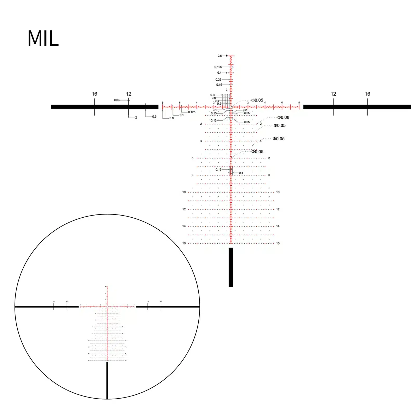 DNT Optics TheOne 7‑35×56 FFP Illuminated TOR Reticle Scope MIL Illuminated– 34 mm Tube, Zero‑Stop Turrets - Image 2