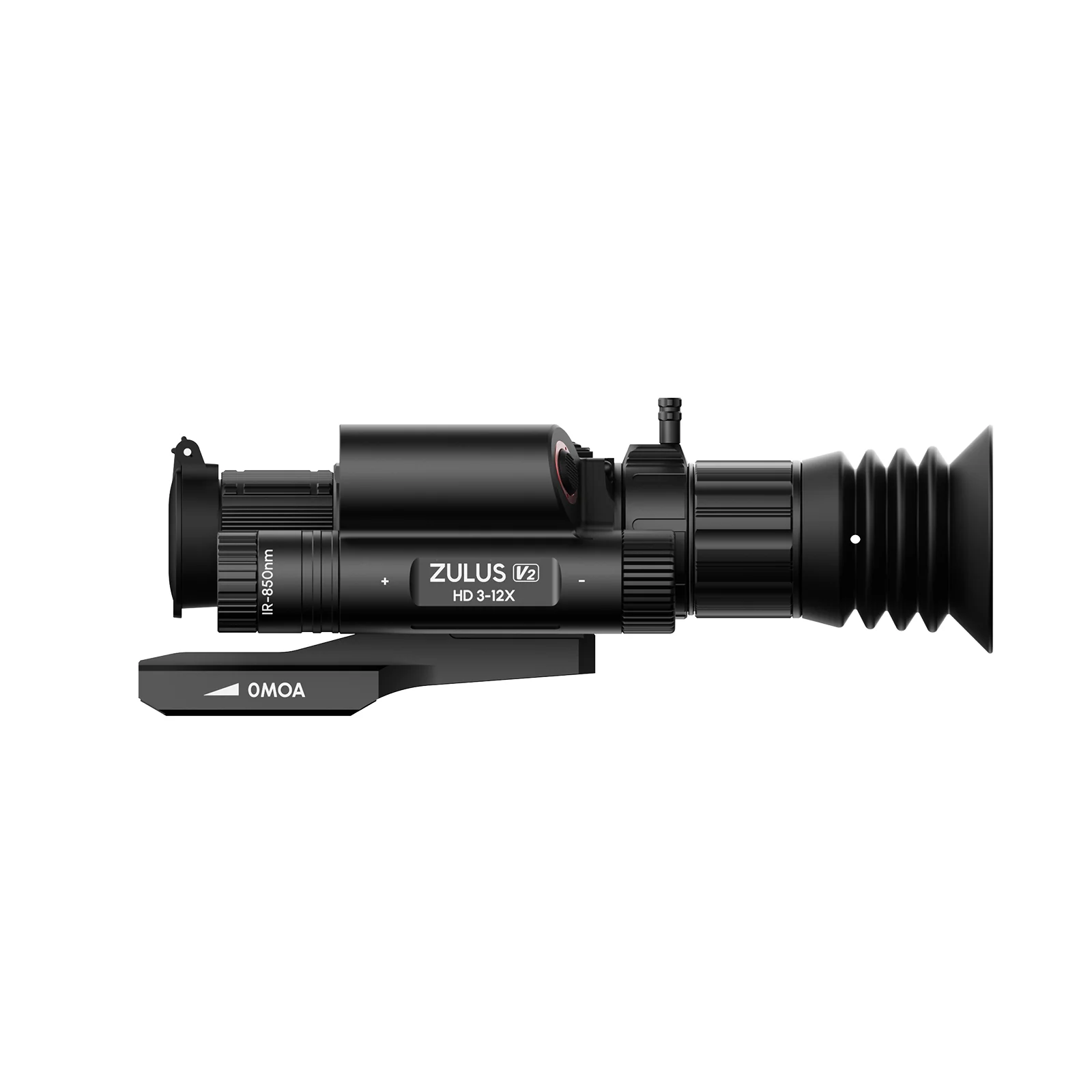 ZHD312R-V2_Front_view-PMS DNT Optics ZULUS HD V2 ZHD312R-V2 3-12× Digital Night Vision Scope with LRF & Ballistics - Image 1